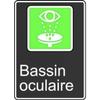 SAFETY SIGN EYE WASH 14 in X 10 in, Mfr: FRMCSA943XL-A view 1