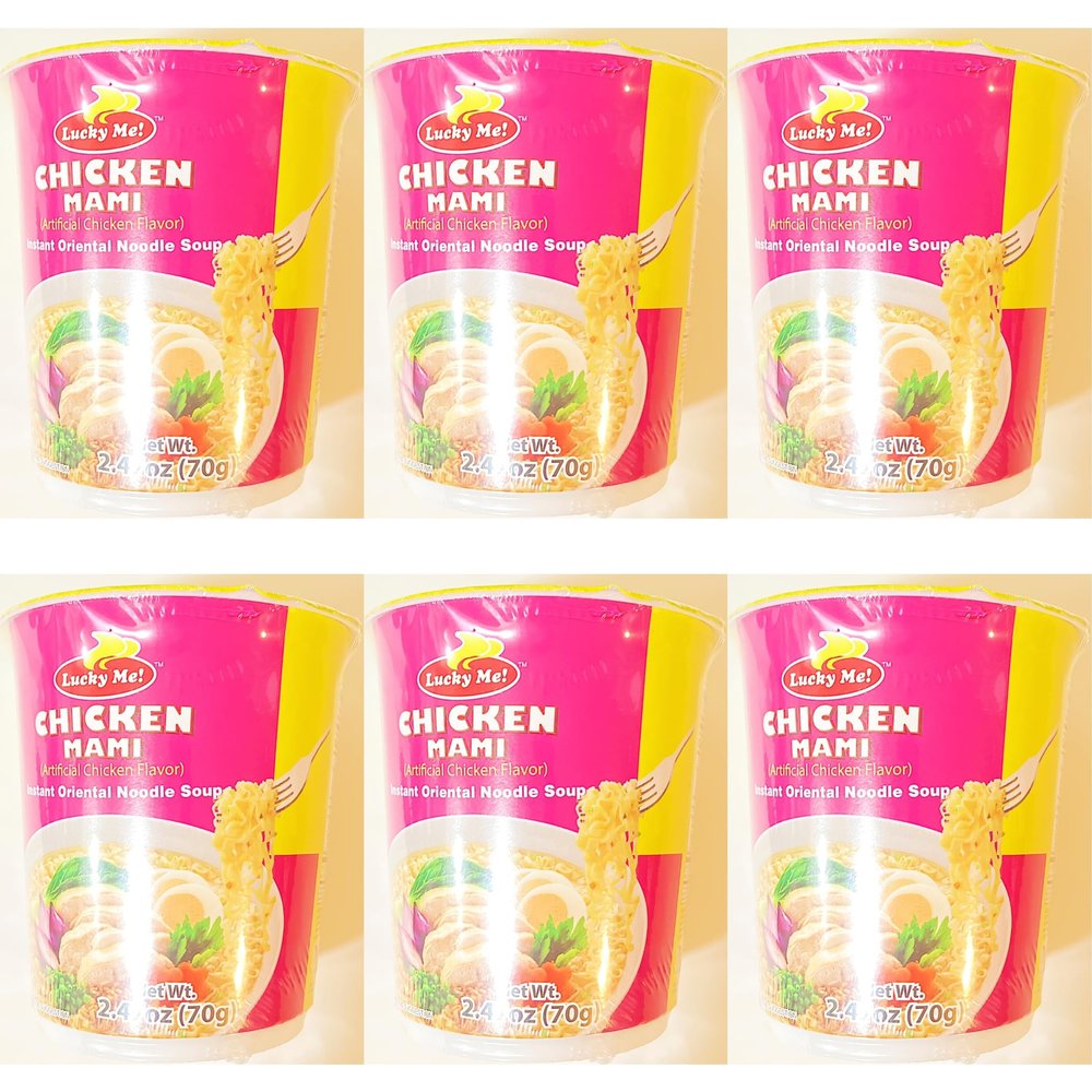 Chicken Mami Instant Oriental Noodle Soup, Artificial Chicken Flavor,2.47oz, 6 Cups