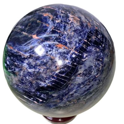 TYSTABPC 1pc 600-650g Blue Sodalite Crystal Sphere Divination Room Office