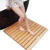 Non Slip Shower Bathtub Mat, Wooden Duckboard Bath Rectangular Mat, Slatted Drainage Matt - 30 40 50 60 70 80 90 100 110 120cm(50x50cm/20x20in) view 1