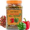 12oz Dried Bell Peppers Mix, Dehydrated Red & Green Bell Pepper Flakes for Ramen, Soups, Stews, Noodles Gluten Free Vegetable Toppings & Seasoning Blend view 1