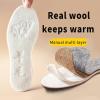 JSEIAJB Winter Warm Insoles Wool Thicken Soft Shoes Pads Breathable Skin-friendly Cotton Cashmere Keep Insole(39-245mm) view 4