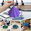 3D Printed Expanded Sensory Fidget Star, Expandable Fractal Fidget Hexagon with Handle, Honeycomb Whirling Spiral Design,2025 New Stress Relief Sensory Whirling Spiral with Handle (Dazzling Colors) view 3