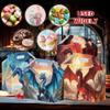 16 Pcs Dragon Party Favor Boxes - Dragon Party Gift Paper Boxes, Dragon Themed Decorations for Birthday Presents Decorations Supplies view 4