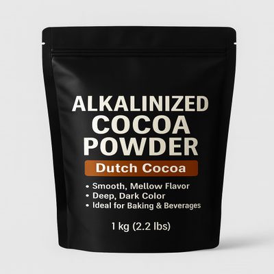Alkalinized (Dutch-Processed) Cocoa Powder Premium, Smooth & Rich (5 lbs)