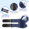 Andecoco Breathable Trigger Finger Splint,5pcs Adjustable Thumb Splint, Blue Thumb Brace for Broken Strained Arthritis for Thumb, Middle, Index, Ring, Pinky Finger Brace view 3