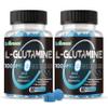 L-Glutamine Gummies 1000mg with BCAA, Potassium, Magnesium & Vitamin C, Muscle Recovery, Endurance Support & Daily Nutrition, Portable Supplement for MenWomen, Lime Grapefruit Flavor, 120 Count view 1