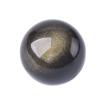 JBNCRYGD Gold Obsidian Sphere,Crystal Ball, Natural Gold Obsidian Sphere,Home Decoration, Table Ornaments, Divination Cystal Ball,4.72in view 1