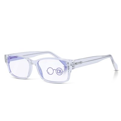 Debspecs XL Blue Light Reading Glasses for Men +2.25 Magnification Precision-Made Readers with Wide Fit, Spring Hinge & Lightweight Frame for Digital Work and Reading Comfort By Debby Burk Optical