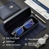 Debspecs XL Blue Light Reading Glasses for Men +2.25 Magnification Precision-Made Readers with Wide Fit, Spring Hinge & Lightweight Frame for Digital Work and Reading Comfort By Debby Burk Optical view 2