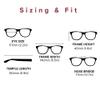 Debspecs XL Blue Light Reading Glasses for Men +2.25 Magnification Precision-Made Readers with Wide Fit, Spring Hinge & Lightweight Frame for Digital Work and Reading Comfort By Debby Burk Optical view 4
