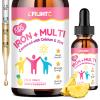 Liquid Iron Supplement for Kids, Women & Men - with Calcium, Zinc, Kids Multivitamin with Iron Drops - Blood Builder & Energy Support for Iron Deficiency, Anemia, Pineapple Flavor 2 Fl Oz view 1