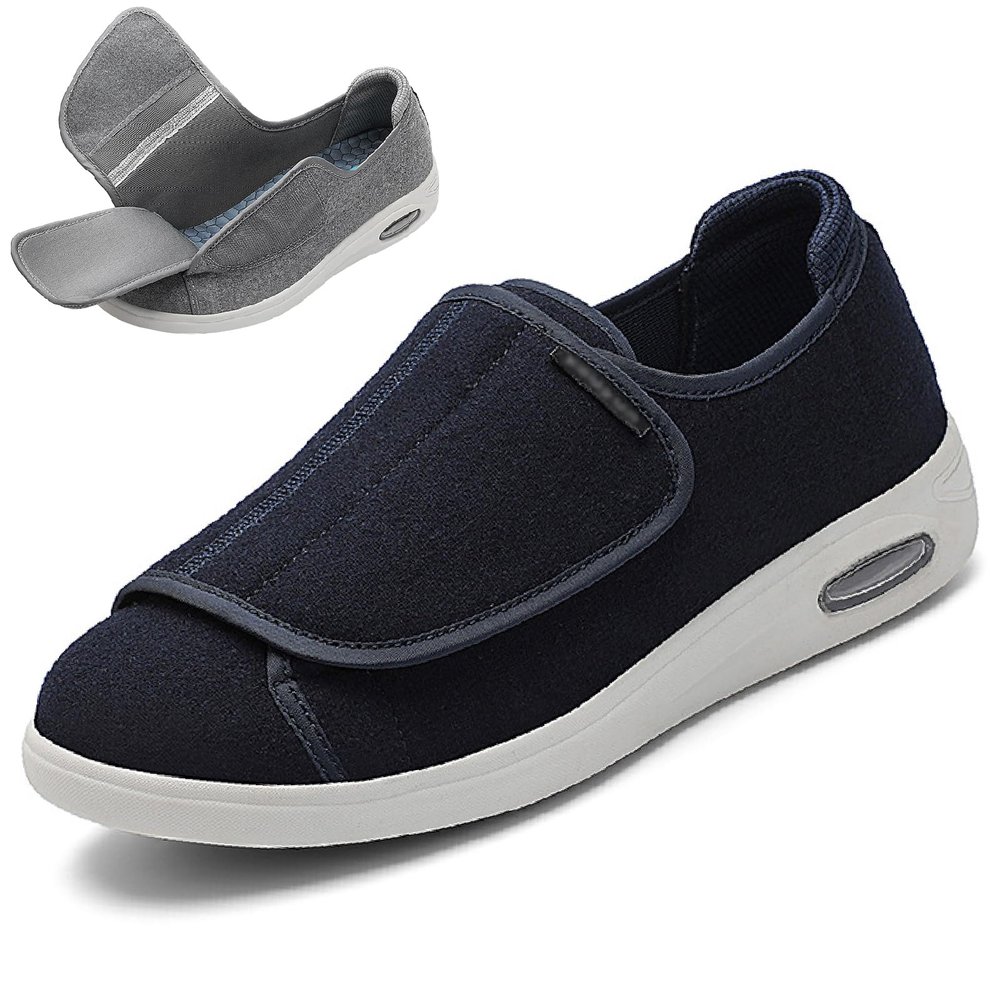 Diabetic Shoes for Women Wide Width Adjustable Lightweight Breathable Non Slip Men's Orthopedic Shoes Slippers for Edema Arthritis Swollen Feet