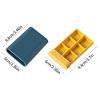1 Pcs 6 Grids Rectangle Medicine Box Pill Box Container Travel Pills Case Storage Capsules Tablets(Color2) view 3
