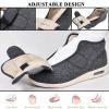 Diabetic Shoes for Women Men Extra Wide Lightweight Adjustable Non Slip Fattening and Widening Slippers Warm Plush Lining Walking Shoes for Swollen Feet view 3