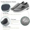 Men Diabetic Shoes Wide Width Lightweight Walking Shoes with Adjustable Closure Non Slip Air Cushion Breathable Women Swollen Feet Slippers for Diabetics view 2