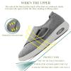 Men Diabetic Shoes Wide Width Lightweight Walking Shoes with Adjustable Closure Non Slip Air Cushion Breathable Women Swollen Feet Slippers for Diabetics view 4