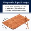 Savinelli Pipes Velvet Pouch - Single Pipe Travel & Protection (Tan) view 4