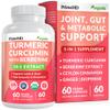 5-in-1 USDA Organic Turmeric Curcumin Supplement - 230mg with Berberine, Ceylon Cinnamon Bioperine and Ginger Supplements for Mobility, Digestion & Wellness Support, USDA Organic, 60 Servings, 1-Pack view 1