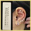 20Pcs Disposables Ear Sticker Acupunctures Care Beads Auricular Ears Massager Fashion Point Stickers Fashion Point view 2