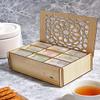 Eva's Gift Universe, Tea Bags Sampler Variety in Wooden White Tea Bag Organizer (80 Count) 9 Different Flavors Gifts for Parents Mom Dad Tea Lovers Couples view 2
