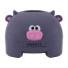 Animal Tissue Box Cover | Cartoon Design for Kitchen/Living Room/Office | Cute Paper Storage Box with Easy Refill, Sturdy PP Material (Purple Cow) view 1