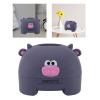 Animal Tissue Box Cover | Cartoon Design for Kitchen/Living Room/Office | Cute Paper Storage Box with Easy Refill, Sturdy PP Material (Purple Cow) view 3
