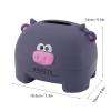 Animal Tissue Box Cover | Cartoon Design for Kitchen/Living Room/Office | Cute Paper Storage Box with Easy Refill, Sturdy PP Material (Purple Cow) view 4