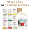 Tea Bags Sampler Variety Pack 30 Count 10 Flavors with Handmade Cotton Pouch Premium Gourmet Tea Selection for Home, Office, Holiday Gift view 2