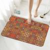 Group of Moroccan Geometric Printing 15.7x23.6in Diatomaceous Mat, Autumn Soft Floor Mat, Shower Cushion,Anti Slip Rubber Back view 3