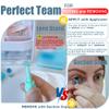 4PCS Hard Contact Lens Inserter Stand, Lens Inserter (Not Remover) with Storage Box Suction Cup Base for Stable Placement, Soft Silicone for Accurate Lens Insertion for RGP/OK Lens Applicator Holder view 3