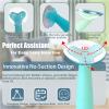4PCS Hard Contact Lens Inserter Stand, Lens Inserter (Not Remover) with Storage Box Suction Cup Base for Stable Placement, Soft Silicone for Accurate Lens Insertion for RGP/OK Lens Applicator Holder view 4