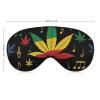 Sleep Shade Cover Rasta Flag Weedleaf Leaf Reggae Music Blindfold No Pressure Breathable Soft Eye Cover Light Blocking Travel Essentials view 2