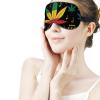 Sleep Shade Cover Rasta Flag Weedleaf Leaf Reggae Music Blindfold No Pressure Breathable Soft Eye Cover Light Blocking Travel Essentials view 3