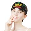 Sleep Shade Cover Rasta Flag Weedleaf Leaf Reggae Music Blindfold No Pressure Breathable Soft Eye Cover Light Blocking Travel Essentials view 4