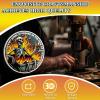Skeletons in the Fire 24 Year Sobriety Coin, Dumpster Fire AA Medallion view 2