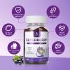 60 Gummies Sambucus Elderberry Gummies - Immune Support for Adults and kids 4+ 5 in 1 with Vitamin C, Zinc, Yeast -glucan, Probiotics Complex, Nature Elderberry Supplement, Non-GMO, Gluten Free view 3