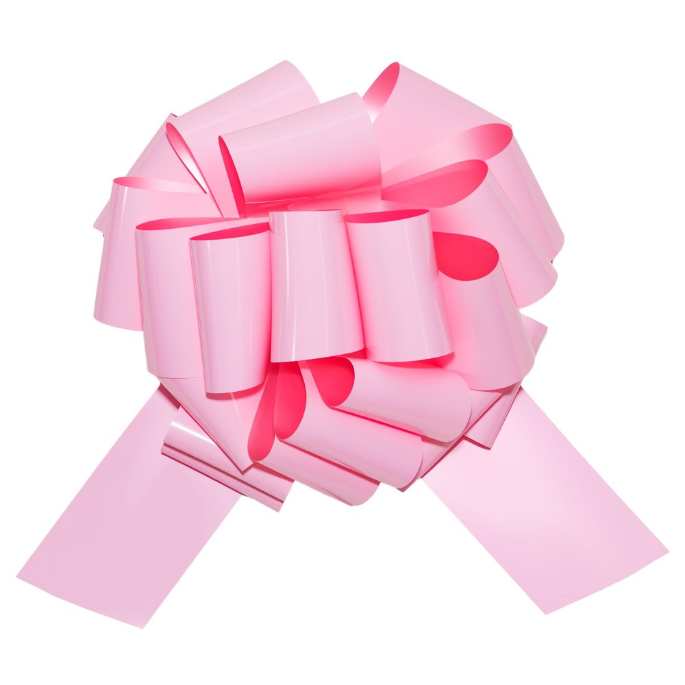Tingheng 14" Large Pink Pull Bow, 1PC Glitter Big Gift Bow for Present Wrapping, Cars,Bike, Appliances, Table Centerpiece and Birthday Party Decor
