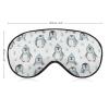 Soft Travel Eye Covers Little Penguin Watercolor White Sleep Shade Cover Blindfold Blackout Sleeping Mask with Adjustable Strap view 2