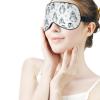Soft Travel Eye Covers Little Penguin Watercolor White Sleep Shade Cover Blindfold Blackout Sleeping Mask with Adjustable Strap view 3