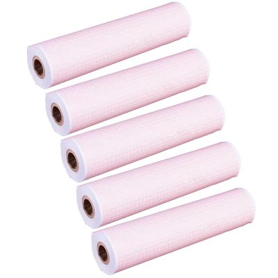 Wsexyy EKG Paper, 5 Rolls 216mm*30m ECG Print Paper, Thermal Recording Chart Papers for 12-Channel ECG/EKG Electrocardiogram, Adapt to Various Models