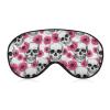 Comfortable Night Eye Shade Pink Flowers Sugar Skulls Soft Sleeping Mask Block Out Light Eye Cover Eyeshade for Women Men view 1