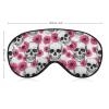 Comfortable Night Eye Shade Pink Flowers Sugar Skulls Soft Sleeping Mask Block Out Light Eye Cover Eyeshade for Women Men view 2