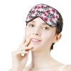 Comfortable Night Eye Shade Pink Flowers Sugar Skulls Soft Sleeping Mask Block Out Light Eye Cover Eyeshade for Women Men view 4