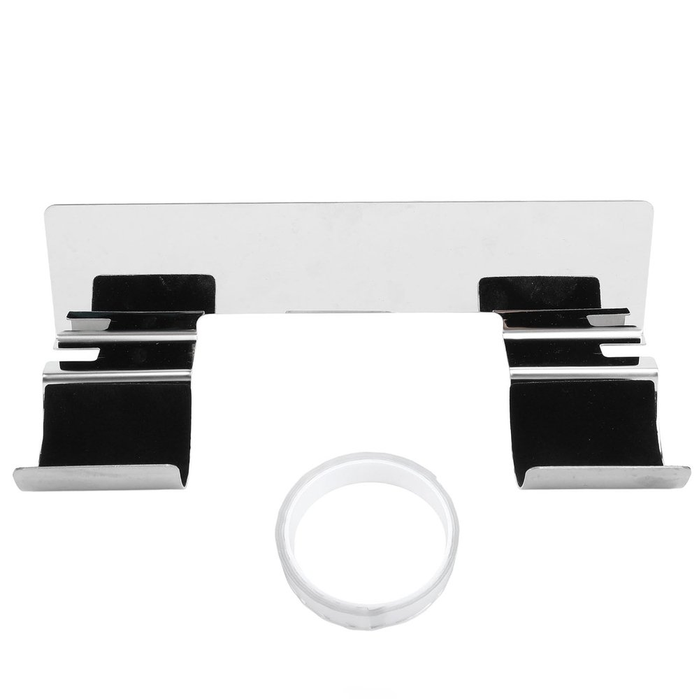 goodstumbler Hair Tool Organizer Wall Mount with Strong Adhesive, Stainless Steel Space Saving Hair Dryer & Straightener Holder, Versatile Use