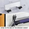 goodstumbler Hair Tool Organizer Wall Mount with Strong Adhesive, Stainless Steel Space Saving Hair Dryer & Straightener Holder, Versatile Use view 2