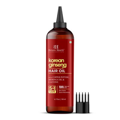 Botanic Hearth Hair Oil for Hair Growth & Home Hair Perm Kit | Strengthening Dry, Frizzy, Damaged Hair & Scalp Treatment | Korean Ginseng Hair Oil 6.7 Fl Oz