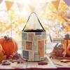 Postal Stationery Halloween Bucket with Handles, Trick Or Treat Bags, Candy Tote Bag, Gift Baskets view 1