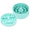 Purekra Silicone 3ml Vial Insert Set for Hydrapeak 32/25/18oz Food Jar - Peptide Storage (Fits 16.539mm Vials), 1 Short + 1 Tall Design, Freezer/Fridge/Travel Safe (Cyan, No Thermos/Vials) view 1