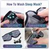 3D Sleep Mask With Bluetooth 5.4 Headphones, Wireless Sleep Headphones with Ultra-Thin HD Stereo Speakers for Side Sleepers, Eye Mask for Blackout & Noise Cancelling, Cool Gifts for Christmas Birthday view 4